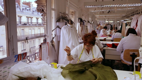 The haute couture atelier at Dior. Credit: CIM Productions